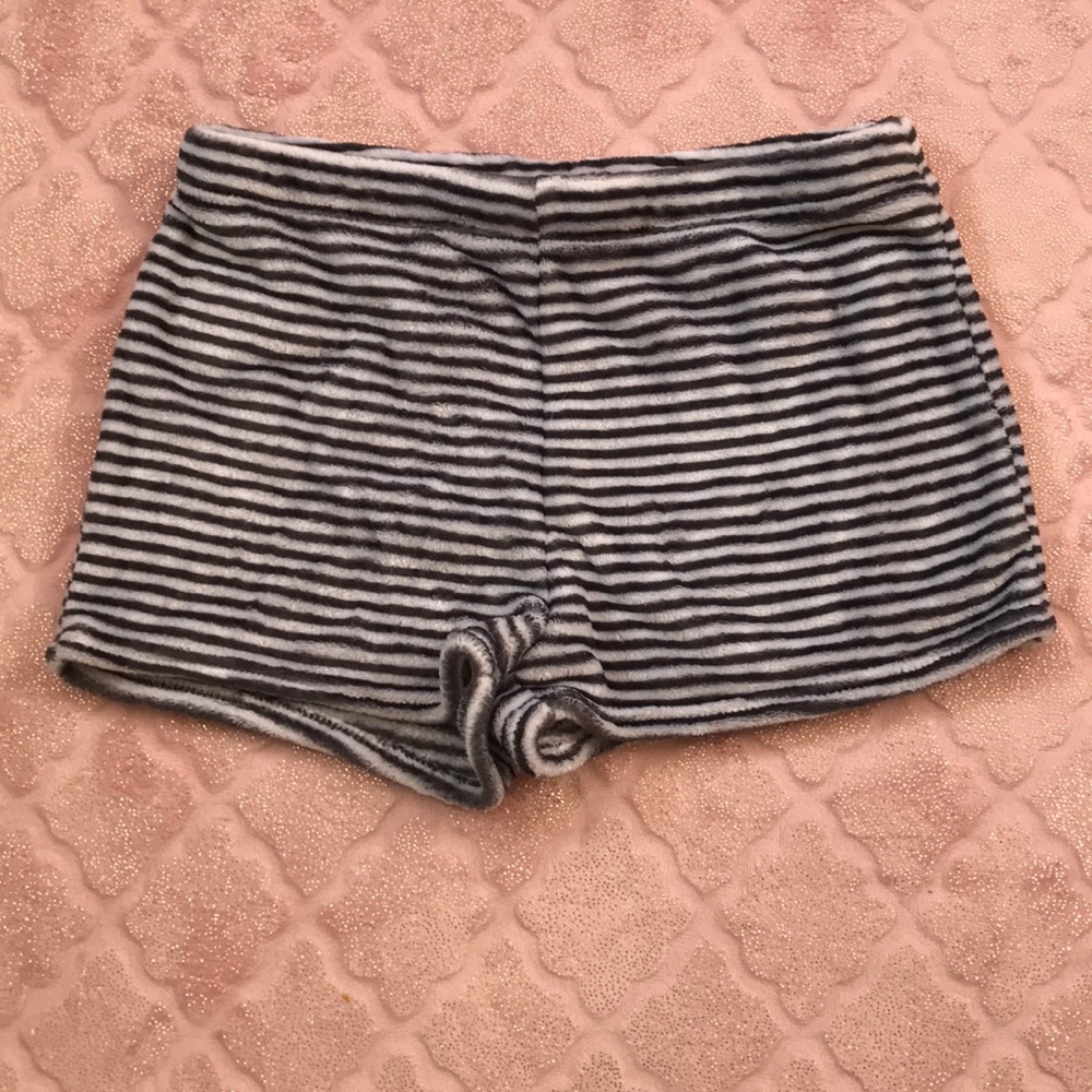 Fuzzy pajama shorts